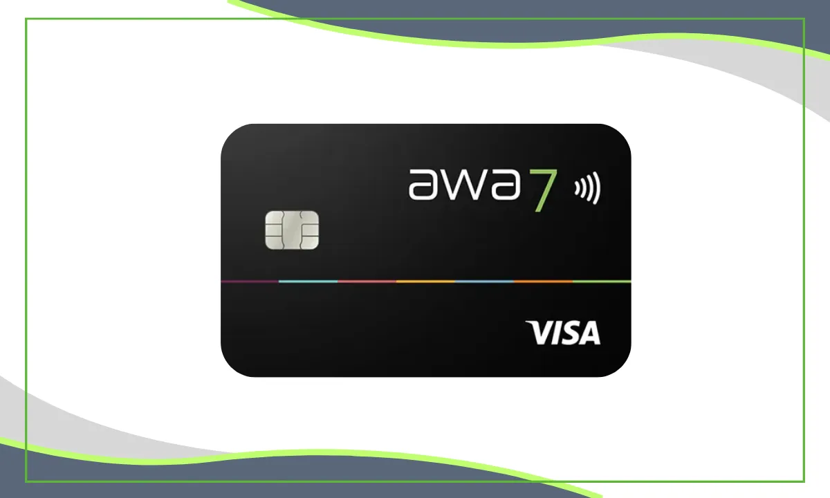 Die awa7 Visa Kreditkarte punktet mit Nachhaltigkeit, gebührenfreiem Einsatz weltweit, flexibler Rückzahlung und attraktiven Cashback-Vorteilen.
