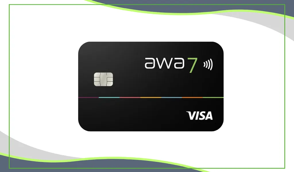 Die awa7 Visa Kreditkarte punktet mit Nachhaltigkeit, gebührenfreiem Einsatz weltweit, flexibler Rückzahlung und attraktiven Cashback-Vorteilen.