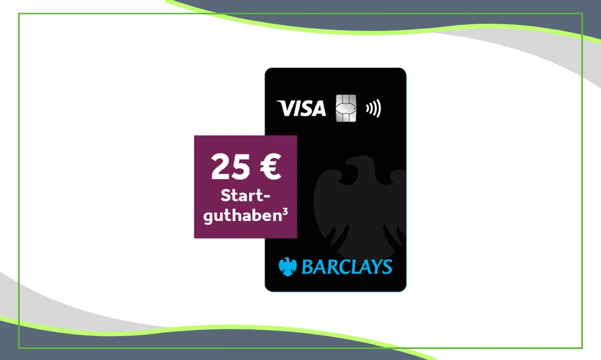 Die Barclays Visa Kreditkarte überzeugt durch gebührenfreie Zahlungen weltweit, flexible Rückzahlung und volle Unabhängigkeit vom Girokonto.